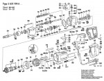 Bosch 0 601 174 642 Univ.Eltrn. 2Sp.Imp.Drill 240 V / GB Spare Parts